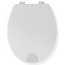 Croydex Raised White Toilet Seat - WL400522H  In Bathroom Large Image