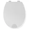 Croydex Raised White Toilet Seat - WL400522H  In Bathroom Large Image