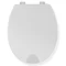 Croydex Raised White Toilet Seat - WL400522H In Bathroom Large Image