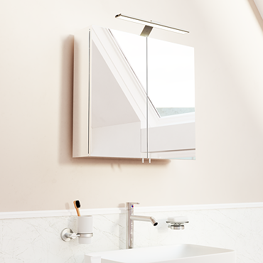 Croydex Rechargeable Cabinet & Mirror Light - Silver