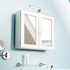 Croydex Rechargeable Cabinet & Mirror Light - White