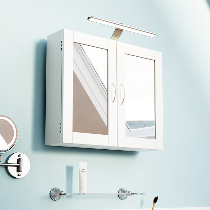 Croydex Rechargeable Cabinet & Mirror Light - White