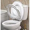 Croydex Safeflush Toilet Seat - White - WL110922H Profile Large Image