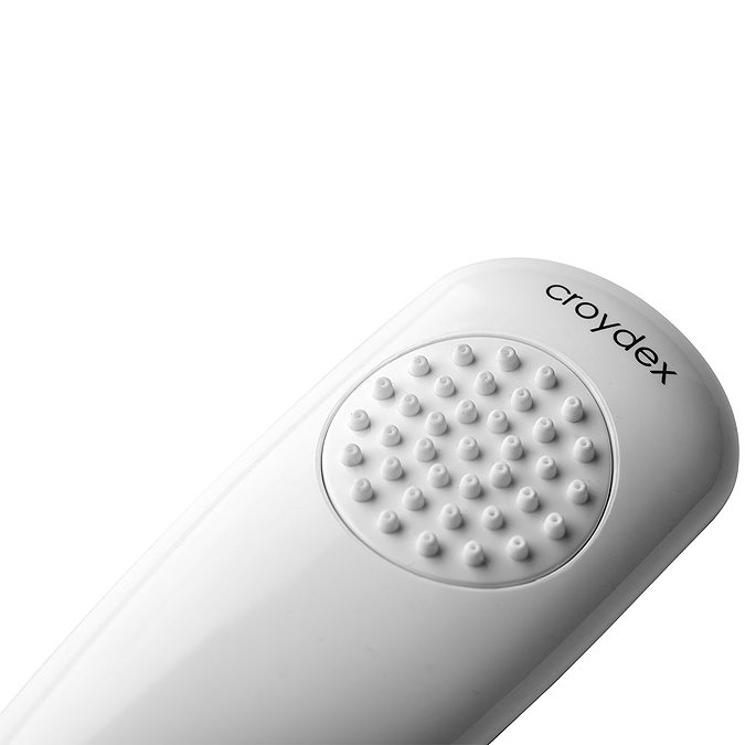 Croydex Secura Push-Fit Bath & Basin Shampoo Spray - White - AA107022  Profile Large Image