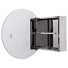 Croydex Severn Circular Door Mirror Cabinet - Stainless Steel - WC836005  Profile Large Image