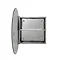 Croydex Severn Circular Door Mirror Cabinet - Stainless Steel - WC836005  Feature Large Image