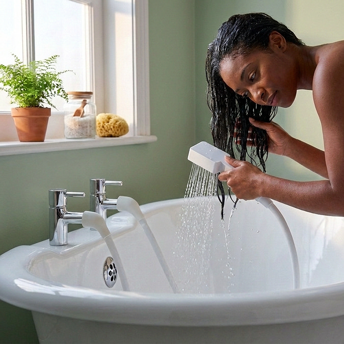 Croydex Shampoo Spray Shower Hose - White