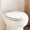 Croydex Shell Style Stick 'n' Lock Wooden Toilet Seat - WL611422