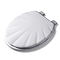 Croydex Shell Style Stick 'n' Lock Wooden Toilet Seat - WL611422