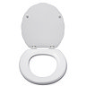 Croydex Shell Style Stick 'n' Lock Wooden Toilet Seat - WL611422