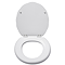 Croydex Shell Style Stick 'n' Lock Wooden Toilet Seat - WL611422