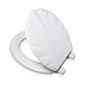 Croydex Shell Style Stick 'n' Lock Wooden Toilet Seat - WL611422