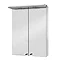 Croydex Shire Double Door Stainless Steel Illuminated Cabinet - WC266105ARE Large Image