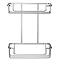 Croydex Shower Storage Basket Chrome - 2 Tier  Profile Large Image