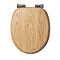Croydex Sit Tight Bloomfield Solid Oak Soft Close Toilet Seat - WL531176H Profile Large Image