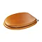 Croydex Sit Tight Douglas Antique Pine Toilet Seat with Chrome Hinges - WL530650H Feature Large Imag