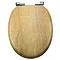 Croydex Sit Tight Watson Teak Effect Soft Close Toilet Seat - WL533386  Profile Large Image