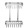 Croydex Slimline Aluminium Two Tier Shower Basket - QM786041  Standard Large Image