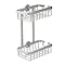 Croydex Slimline Aluminium Two Tier Shower Basket - QM786041 Large Image