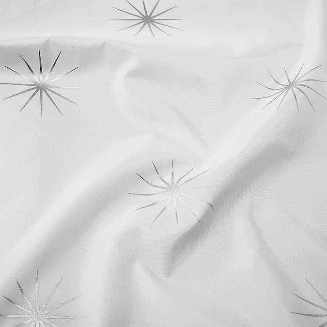 Croydex Stellar Textile Shower Curtain W1800 x H1800mm - AF584740  Feature Large Image