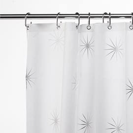 Croydex Stellar Textile Shower Curtain W1800 x H1800mm - AF584740 Medium Image