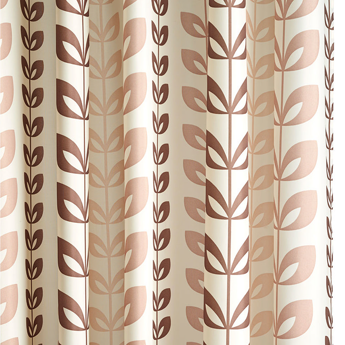 Croydex Stem Print Textile Shower Curtain W1800 x H1800mm - AF288720 Large Image