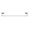 Croydex Stick 'N' Lock Towel Rail - Chrome