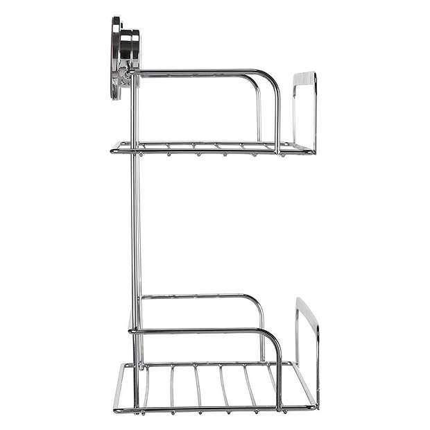 Croydex Stick 'N' Lock 2Tier Cosmetic Basket QM290541