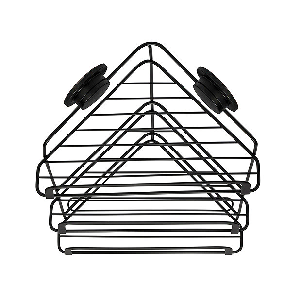 Croydex Stick 'n' Lock Three Tier Corner Shower Basket QM290841US - The  Home Depot