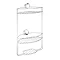 Croydex Stick N Lock Plus 3 Tier Storage Basket - QM284341 Large Image