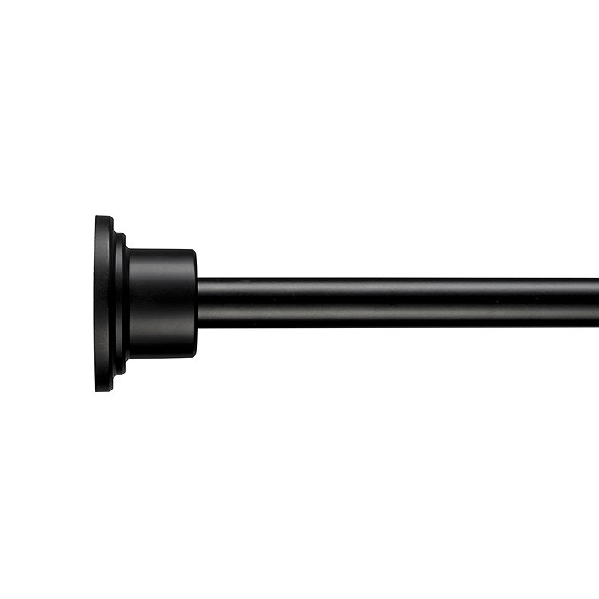 Croydex Stick N Lock Premium Telescopic Rod - Matt Black - AD230021 Large Image