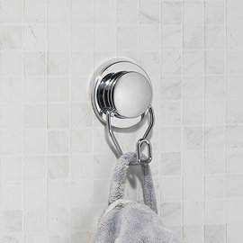 Croydex Stick 'N' Lock Robe Hook - Chrome