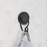 Croydex Stick 'N' Lock Robe Hook - Matt Black
