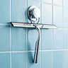 Croydex Stick 'N' Lock Shower Squeegee & Holder - Chrome