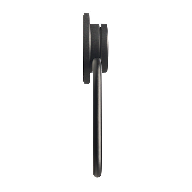 Croydex Stick n Lock Toilet Roll Holder - Matt Black