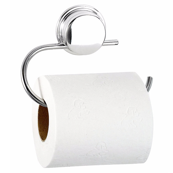 Croydex Stick 'N' Lock Toilet Roll Holder - QM281141  Profile Large Image