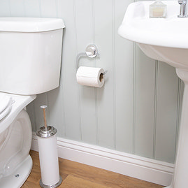 Croydex Stick 'N' Lock Toilet Roll Holder - QM291141 Large Image