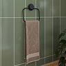 Croydex Stick n Lock Towel Holder - Matt Black