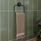 Croydex Stick n Lock Towel Holder - Matt Black