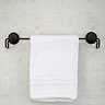 Croydex Stick 'N' Lock Towel Rail - Matt Black