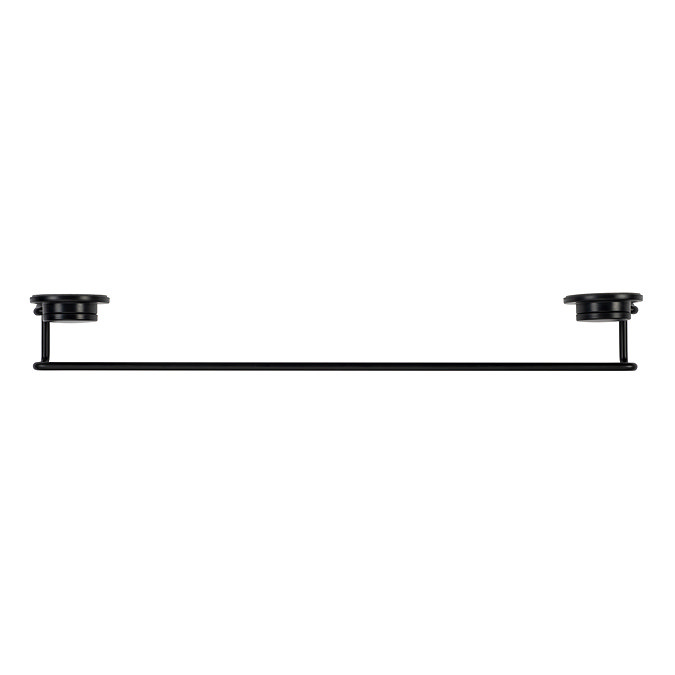 Croydex Stick 'N' Lock Towel Rail - Matt Black