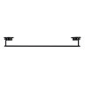 Croydex Stick 'N' Lock Towel Rail - Matt Black