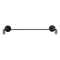 Croydex Stick 'N' Lock Towel Rail - Matt Black