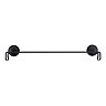 Croydex Stick 'N' Lock Towel Rail - Matt Black