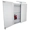 Croydex Sudbury Hang N Lock Double Door Illuminated Mirror Cabinet with Shaver Socket 700 x 600mm -
