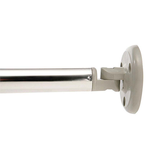 Croydex Telescopic Curved Shower Cubicle Rod - Chrome - AD108441 Profile Large Image