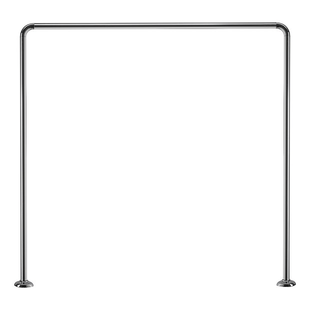 Croydex Shower Cubicle Rod Chrome