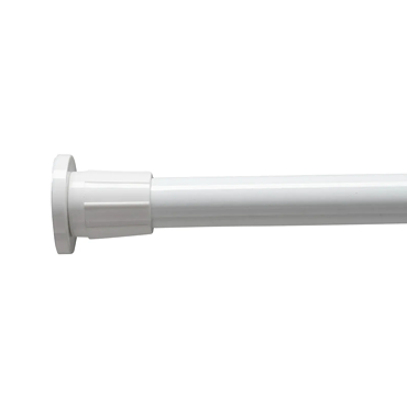 Croydex Telescopic Shower Cubicle Rod - Silver Profile Large Image