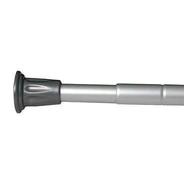 Croydex Telescopic Shower Cubicle Rod - Silver  Profile Large Image