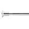 Croydex Telescopic Shower Cubicle Rod, Shower Curtain & Rings Set - AD108741 Profile Large Image